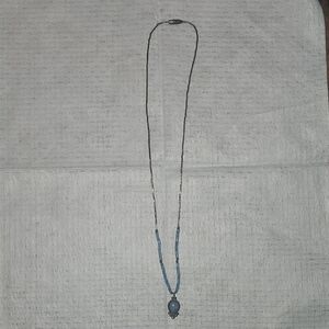 Elegant Blue Beaded Necklace